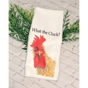 Funny Chicken Gifts Chicken Kitchen Hand Towel Waffle Weave Hand Towel